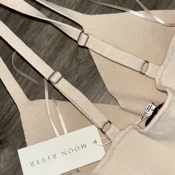 Moon River Cream Sleeveless Dress - Picture 7 of 11